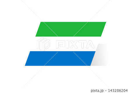 Flag of Sierra Leone. National symbol in official colors. Template icon. Abstract vector background Flag of Sierra Leone. National symbol in official colors. Template icon. Abstract vector background 143286204