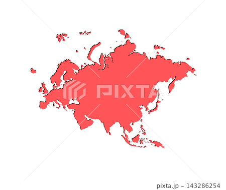 Map of Eurasia, sign silhouette. World Map Globe. Vector Illustration isolated on transparent background. Europe and Asia continent Map of Eurasia, sign silhouette. World Map Globe. Vector Illustration isolated on transparent background. Europe and Asia continent 143286254