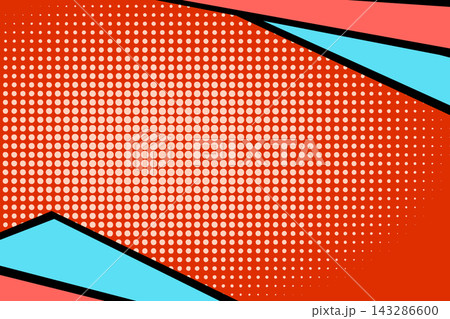 Abstract pop art comic style concept. Colorful polka dots layout retro background. Cartoon modern halftone pattern. Blank design for poster, card, sale banner Abstract pop art comic style concept. Colorful polka dots layout retro background. Cartoon modern halftone pattern. Blank design for poster, card, sale banner 143286600