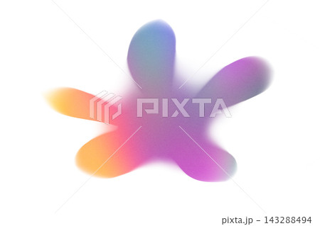Abstract Pink and orange grainy gradient - retro psychedelic album cover background 143288494