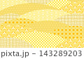シンプルでかわいい和風柄の背景素材 143289203