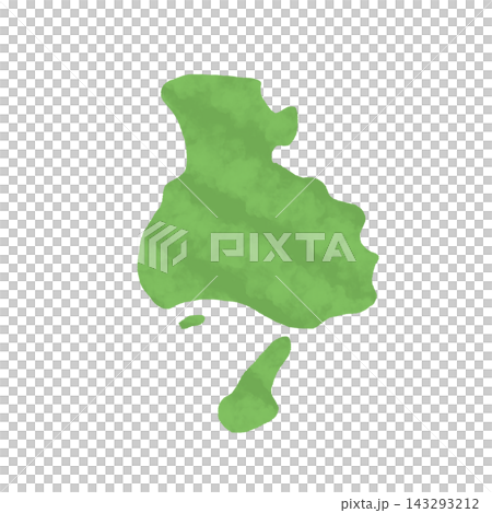 手描き　兵庫県　地図のイラスト 143293212