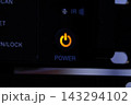 Orange Power Button Glowing in the Dark 143294102