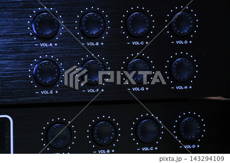 Close up View of Electronic Control Interface Close up View of Electronic Control Interface 143294109