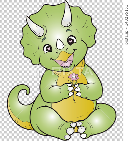 A fun dinosaur illustration: Triceratops A fun dinosaur illustration: Triceratops 143295151
