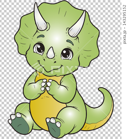 A fun dinosaur illustration: Triceratops A fun dinosaur illustration: Triceratops 143295152