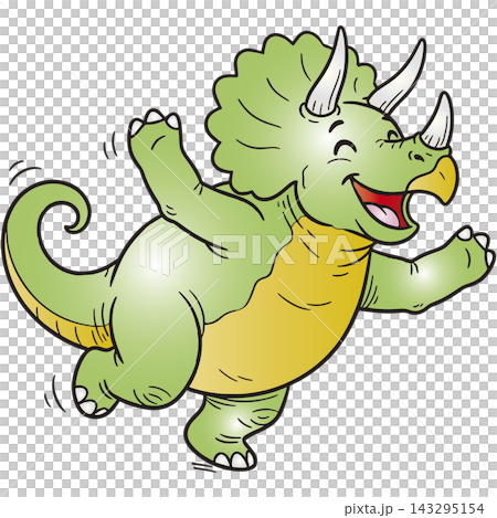 A fun dinosaur illustration: Triceratops A fun dinosaur illustration: Triceratops 143295154