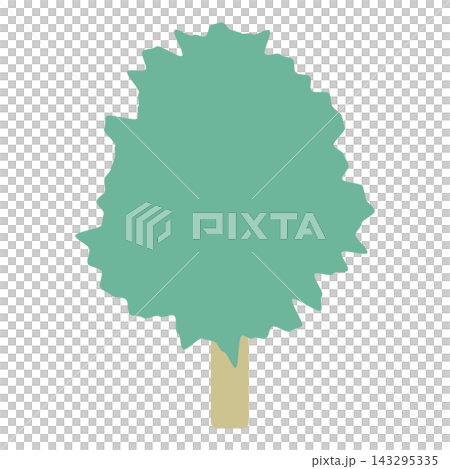 A simple illustration of a green evergreen conifer. A simple illustration of a green evergreen conifer. 143295335