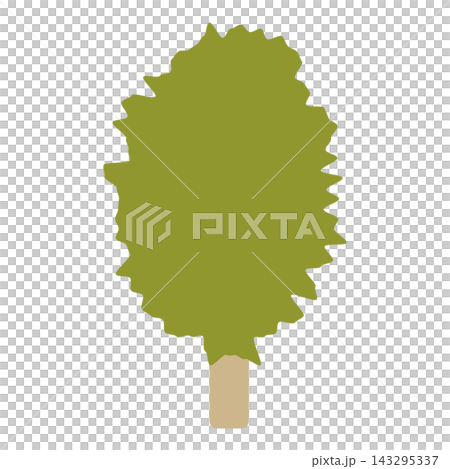 A simple, vertically oriented illustration of a green tree. A simple, vertically oriented illustration of a green tree. 143295337