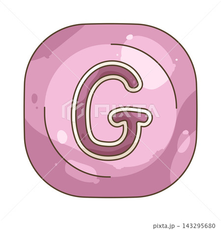 Illustration of keycap letter G Illustration of keycap letter G 143295680