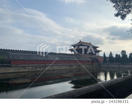 北京の故宮博物院と空 143296331