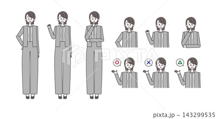 会社員・個人事業主【職業別女性イラスト素材セット】 会社員・個人事業主【職業別女性イラスト素材セット】 143299535