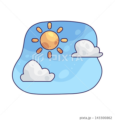 Illustration of Sunny Weather Illustration of Sunny Weather 143300862