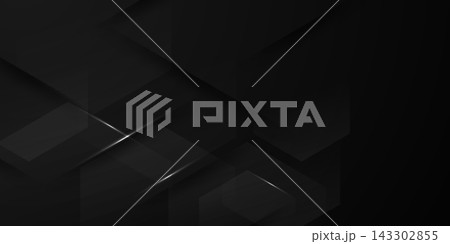 Modern abstract vector design with a black background and luxurious elements. 143302855
