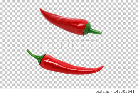 Realistic illustration of a red chili pepper. 143303641