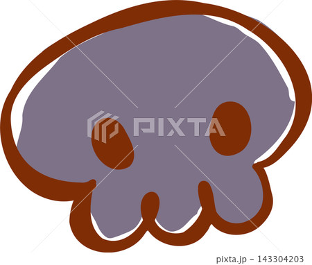 Cute Hand Drawn Skull Illustration Cute Hand Drawn Skull Illustration 143304203