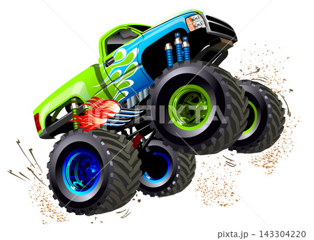 Cartoon Monster Truck 143304220