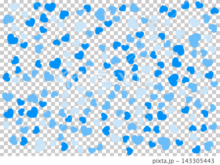Heart pattern background Blue 3 colors Heart Heart pattern background Blue 3 colors Heart 143305443