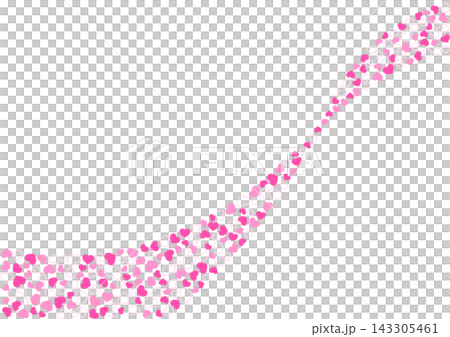 Heart pattern background Pink 3-color border and solid color heart Heart pattern background Pink 3-color border and solid color heart 143305461