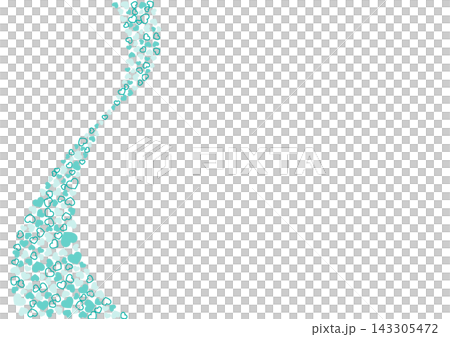 Heart pattern background Green 3 colors Border and solid color Heart Heart pattern background Green 3 colors Border and solid color Heart 143305472