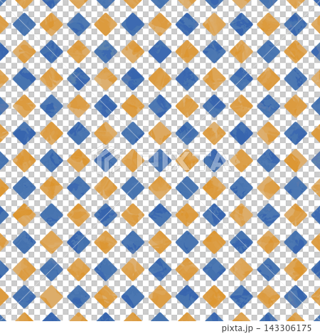 Diamond pattern background material, rhombus pattern, watercolor style, square size Diamond pattern background material, rhombus pattern, watercolor style, square size 143306175