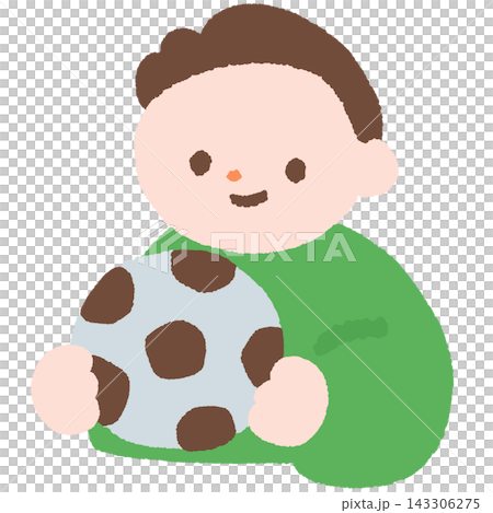 An illustration of a boy's daily life with a soccer ball. An illustration of a boy's daily life with a soccer ball. 143306275