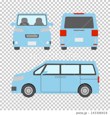Family car illustration set Family car illustration set 143306919