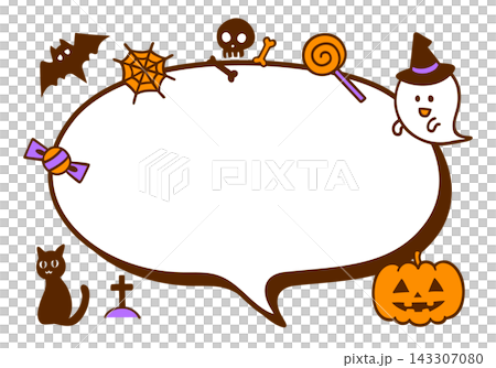 Cute autumn Halloween frame Cute autumn Halloween frame 143307080