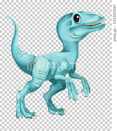 Watercolor velociraptor dinosaur isolated PNG file, featuring a cute hand-drawn blue swift predator prehistoric creature character on a transparent background. Watercolor velociraptor dinosaur isolated PNG file, featuring a cute hand-drawn blue swift predator prehistoric creature character on a transparent background. 143307097