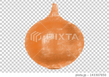 Crayon-style vegetable and fruit series: "Onion" Crayon-style vegetable and fruit series: "Onion" 143307850