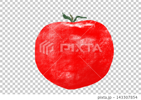 Crayon-style vegetable and fruit series: "Tomato" Crayon-style vegetable and fruit series: "Tomato" 143307854