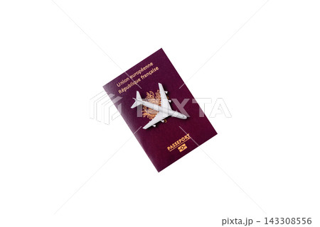 French passport for travel, immigration, education, and business. French passport French passport for travel, immigration, education, and business. French passport 143308556