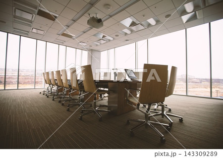 conference room with table and chairs 143309289
