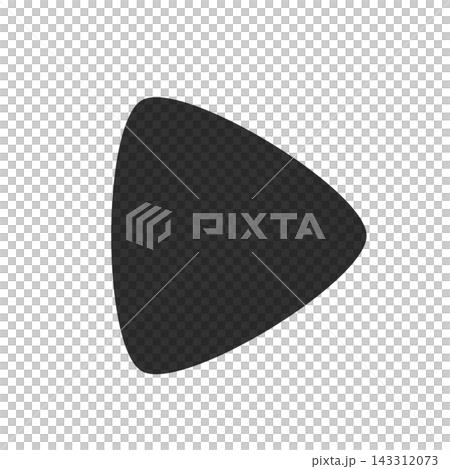 Rounded dark gray play button icon with transparent background. Rounded dark gray play button icon with transparent background. 143312073