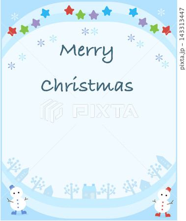 かわいいクリスマスのフレーム 143313447