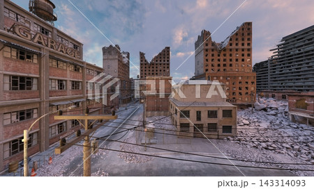 荒廃した街の風景 荒廃した街の風景 143314093