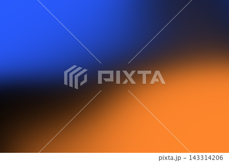 Cobalt Blue Upper Field Merges Through Dark Diagonal Band Into Bright Orange Lower Corner 143314206