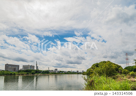 淀川風景 大阪府枚方市 高槻市 淀川風景 大阪府枚方市 高槻市 143314506