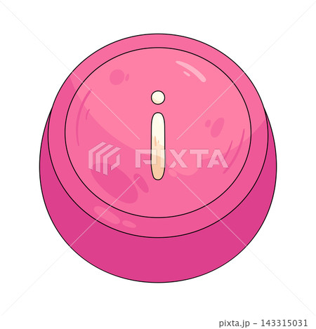 Illustration of keycap letter i Illustration of keycap letter i 143315031