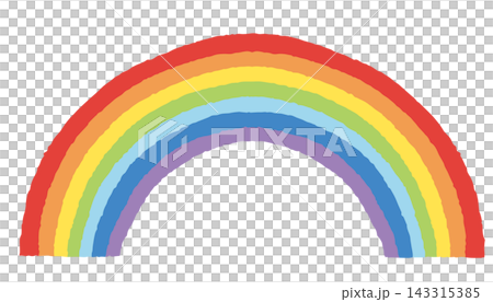 A simple, hand-drawn vector illustration of a rainbow. A simple, hand-drawn vector illustration of a rainbow. 143315385