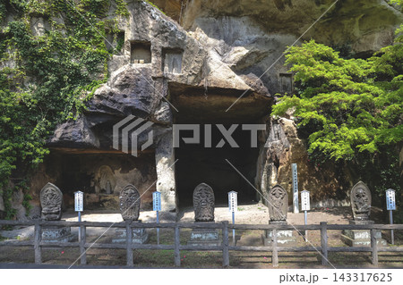 April 28 2026 JAPAN. Zuiganji Temple rock carvings and stone statues 143317625
