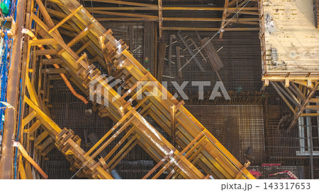 Hong Kong Aug 16 2026 Steel Construction Foundation Site Hong Kong Aug 16 2026 Steel Construction Foundation Site 143317653