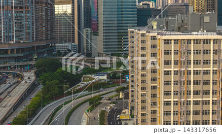Hong Kong Aug 16 2026 Modern Kai Tak Cityscape with Airside Skyscraper 143317656