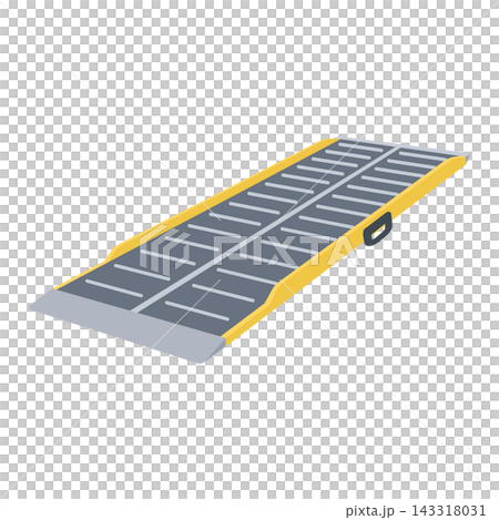 Illustration of a foldable caregiving ramp Illustration of a foldable caregiving ramp 143318031