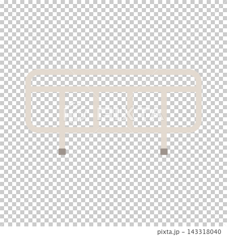 ベッドサイドレールのイラスト ベッドサイドレールのイラスト 143318040