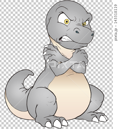 Fun dinosaur illustration ☆ Tyrannosaurus Fun dinosaur illustration ☆ Tyrannosaurus 143318119