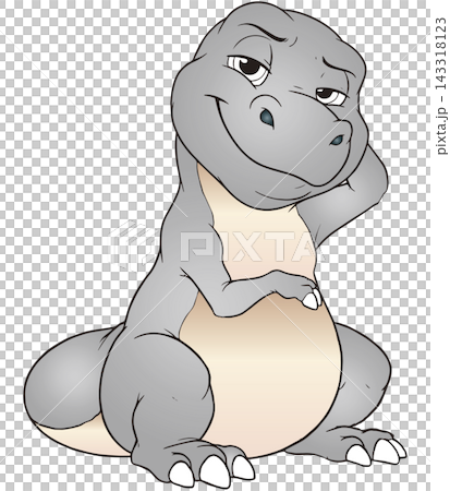 Fun dinosaur illustration ☆ Tyrannosaurus Fun dinosaur illustration ☆ Tyrannosaurus 143318123