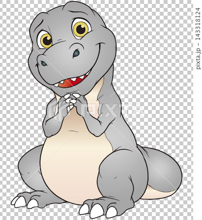 Fun dinosaur illustration ☆ Tyrannosaurus Fun dinosaur illustration ☆ Tyrannosaurus 143318124