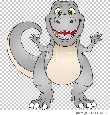 Fun dinosaur illustration ☆ Tyrannosaurus Fun dinosaur illustration ☆ Tyrannosaurus 143318125