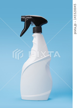 White Trigger Spray Bottle on Blue 143320045